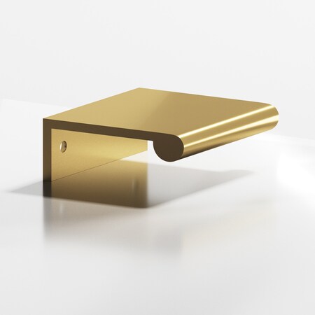 Colonial Bronze 700 Series 8in Center to Center Round Lip Edge Pull Satin Brass Finish 70084